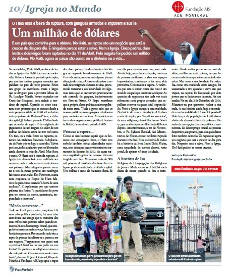 HAITI: Um milhão de dólares