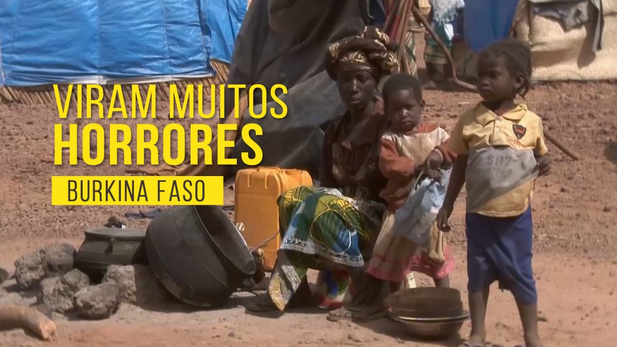 Milhares de pessoas que fogem da violência